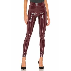 Commando Burgundy Faux Patent Leather Leggings